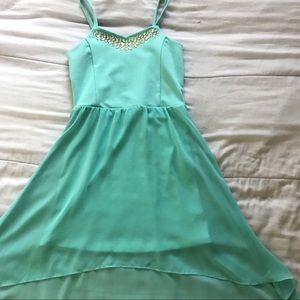 Sally miller teal dress size L 10/12
